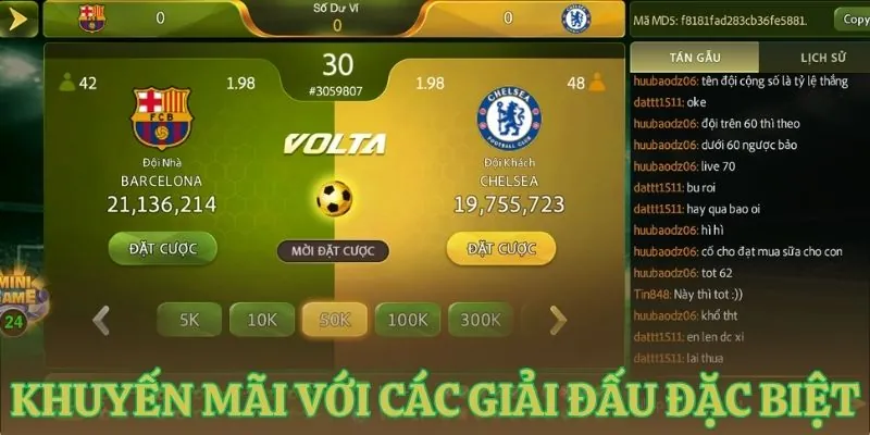 khuyen mai voi cac giai dau dac biet Khuyến mãi với các giải đấu đặc biệt