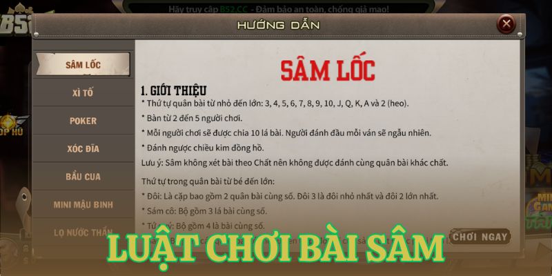 luat choi sam day du cho “newbie” Luật chơi Sâm đầy đủ cho “newbie”