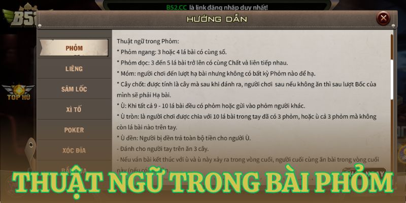 thuat ngu cuoc thu can biet de su dung meo choi phom Thuật ngữ cược thủ cần biết để sử dụng mẹo chơi Phỏm