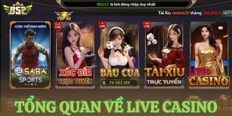 Tổng quan về live casino